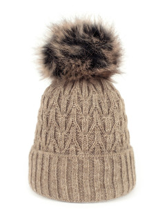 Dámská čepice Hat model 16709900 Dark Beige - Art of polo