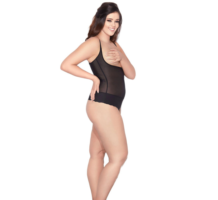 Stahovací body Glam string black - MITEX