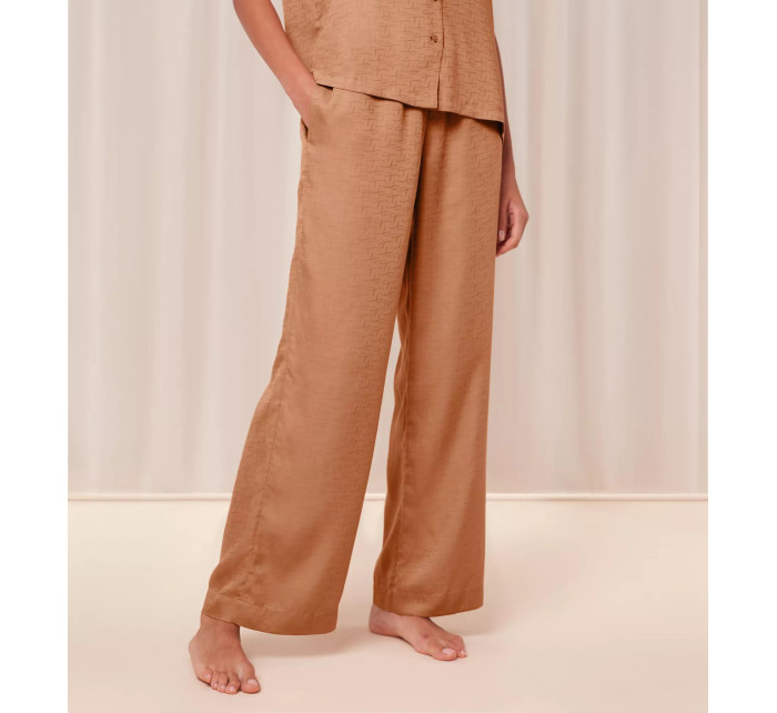 Dámské pyžamové kalhoty Silky Sensuality J Trousers 01 - BROWN - sv. hnědé 6403 - TRIUMPH