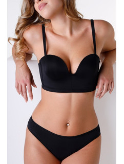 Dámská push-up podprsenka pro hluboký výstřih na zádech WONDERBRA ULTIMATE BACKLESS BRA - WONDERBRA - černá