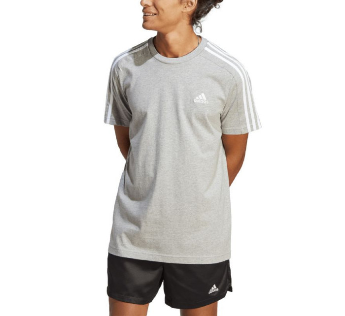 Pánské tričko adidas Essentials Single Jersey 3-Stripes M IC9337