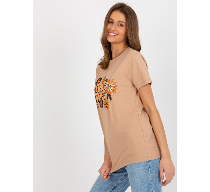 Camel dámské tričko s potiskem a nápisem