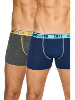 2pack boxerky model 17442953 Core modré a šedé - Henderson