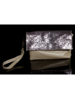 Glamour clutch with chain and sequins