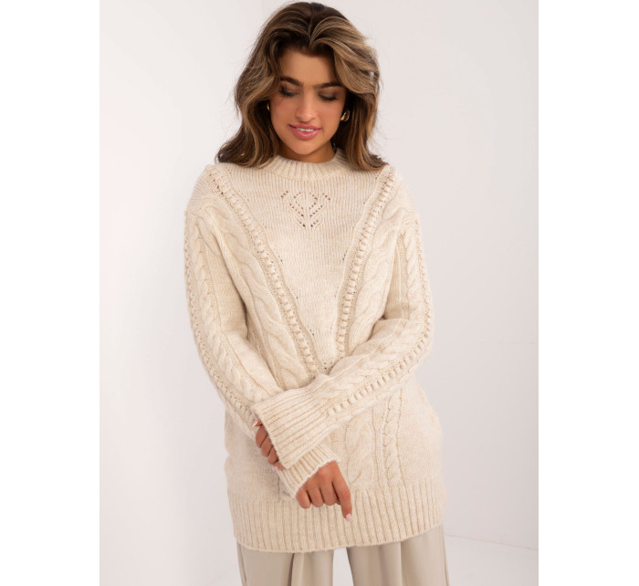 Sweter BA SW 0574.44 jasny beżowy