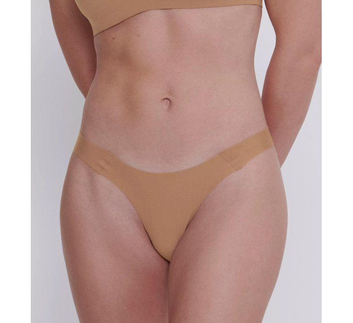 Dámská tanga ZERO Feel 2.0 Tiny tanga - BROWN - hnědé 00CM - SLOGGI