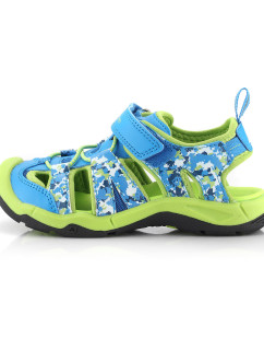 Dětské outdoorové sandály ALPINE PRO GROBO neon atomic blue