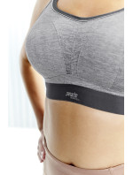 Sportovní podprsenka 7341B  Non Wired Bra charcoal marl šedá - Panache