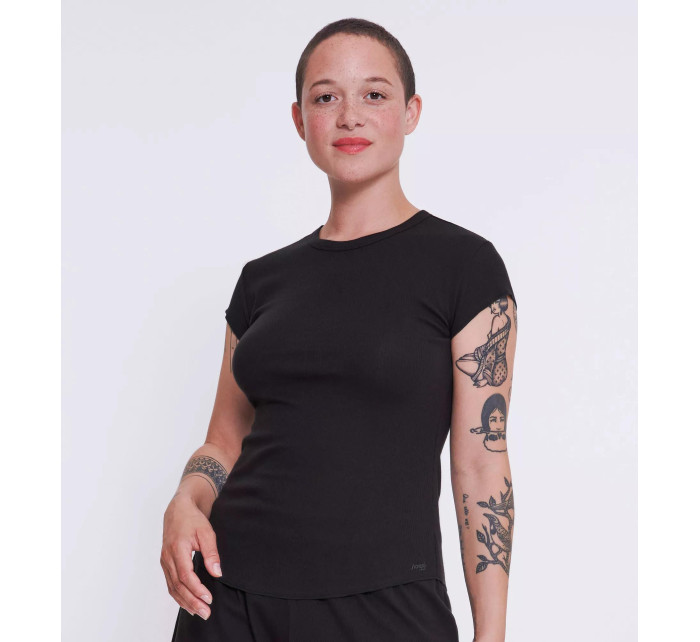 sloggi GO Ribbed T-Shirt - BLACK - SLOGGI BLACK - SLOGGI