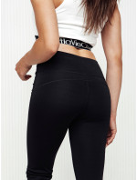 Dámské kalhoty zvonové High Waist SLIMLINE černé Dstreet UY2147