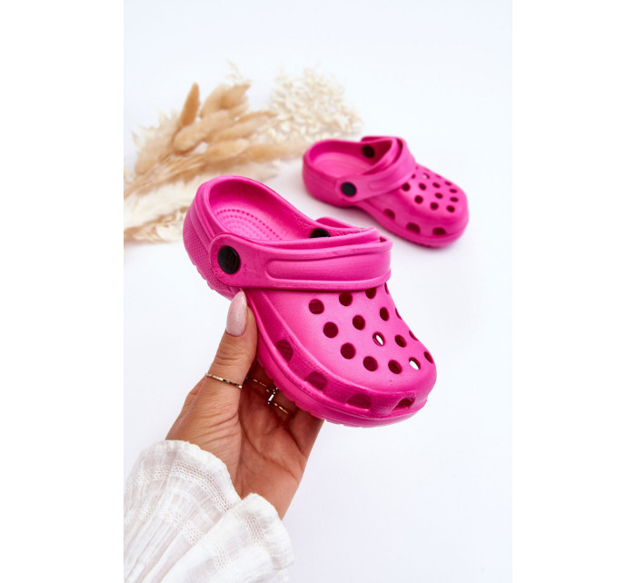 Dětská pěna Crocs Slides Růžové Percy