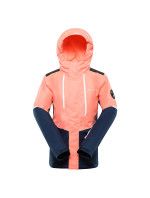 Dětská lyžařská bunda s membránou ptx ALPINE PRO ZARIBO neon salmon