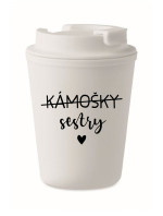 KÁMOŠKY SESTRY - bílý termohrnek 300 ml