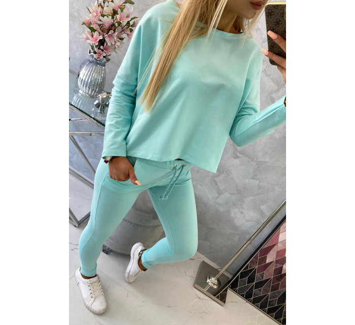 Set s oversized halenkou mint