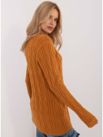 Sweter AT SW model 20463716 ciemny żółty - FPrice