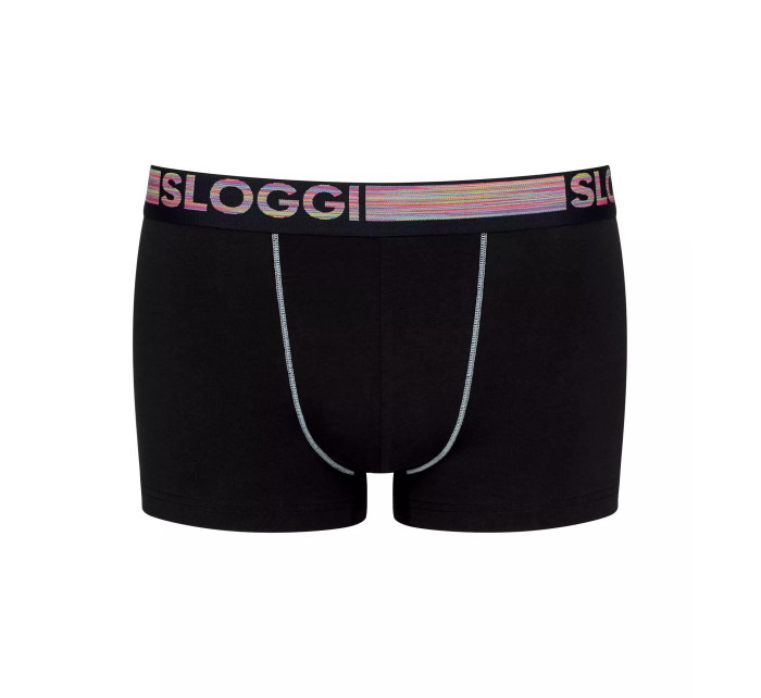 Pánské boxerky GO ABC Natural B Hipster 2P - BLACK - černé 0004 - SLOGGI