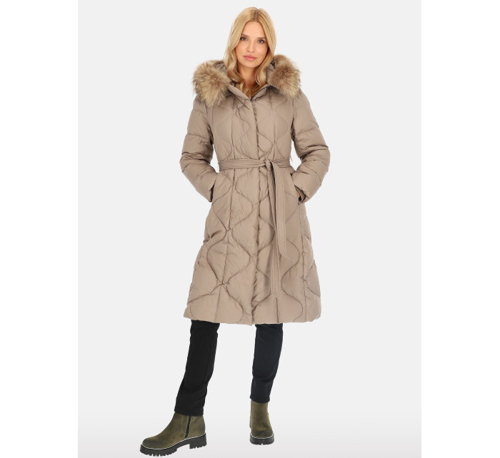 PERSO Coat BLH241012FXR Béžová barva