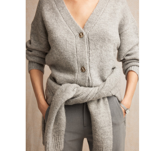 Cardigan Sweater model 20792410 901 Grey - Big Star