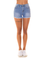 Sexy Highwaist Jeans Shorts with model 19632673 - Style fashion