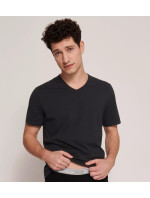 Pánské tričko GO V-Neck Slim Fit - BLACK - černá 0004 - SLOGGI