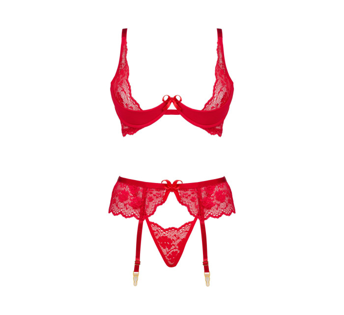 Dámská erotická souprava Rose set red - BEAUTY NIGHT FASHION