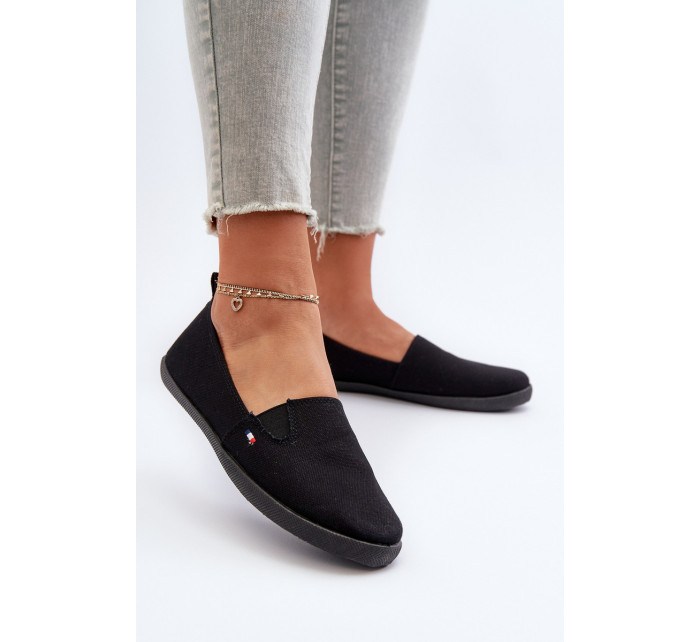 Dámské Slip-On Sneakers Sneakers Black Adrancia