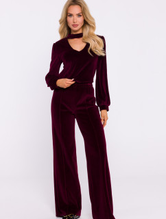 Trousers model 20677480 Maroon - Made Of Emotion