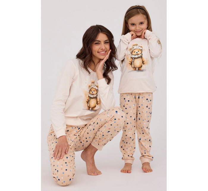 Dívčí pyžamo Cornette Kids Girl 594/180 Sweet Bear dł/r 86-128