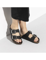 Dámské žabky Birkenstock Arizona Big Buckle Oiled Leather Black narrow (1011075) dámské