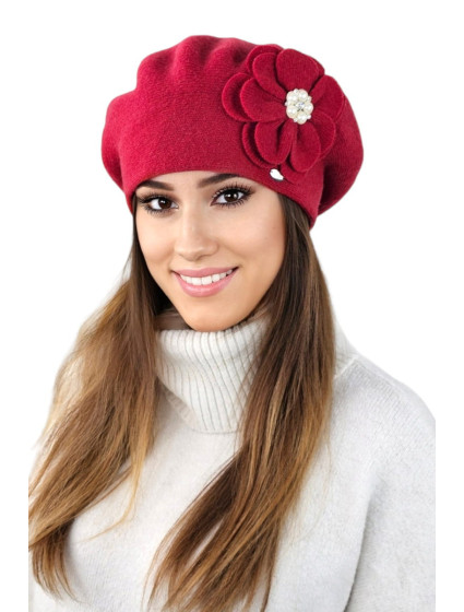 Beret model 19138863 Červená - Kamea