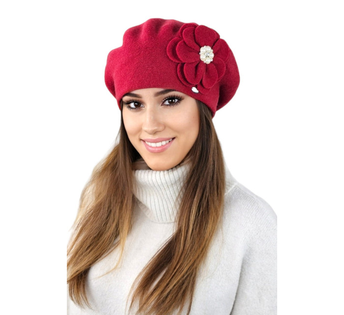 Beret model 19138863 Červená - Kamea