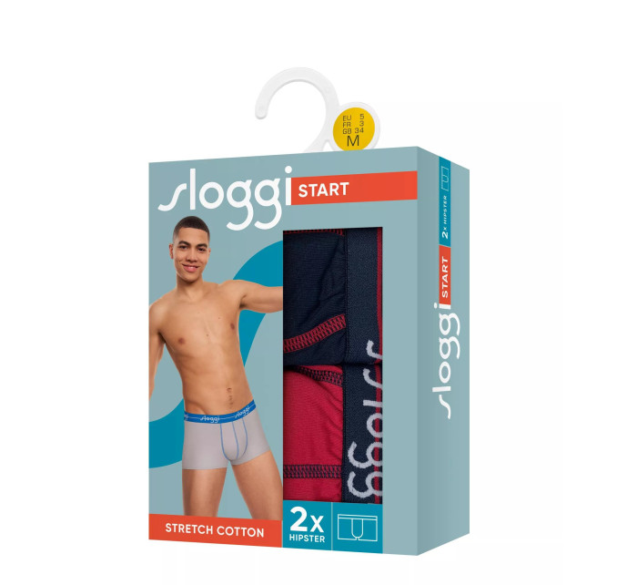 Pánské boxerky Start Hipster C2P box BLUE DARK COMBINATION   model 18540773 - Sloggi