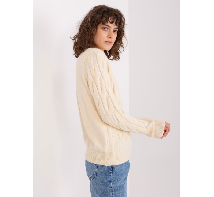 Sweter AT SW model 18997527 ecru - FPrice