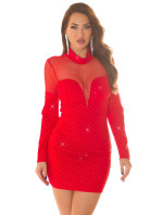 Sexy Koucla Glitter Minidress with Mesh model 19636500 - Style fashion