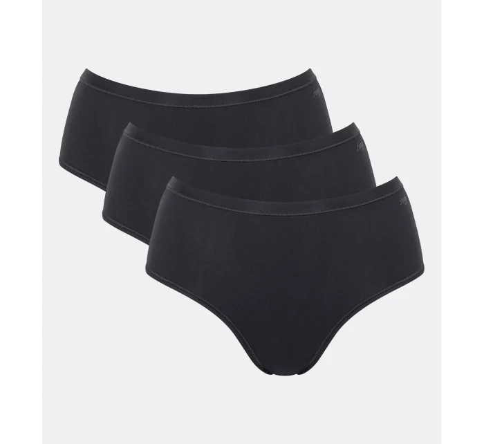 sloggi GO Daily Cotton Midi 3P - BLACK - SLOGGI BLACK - SLOGGI