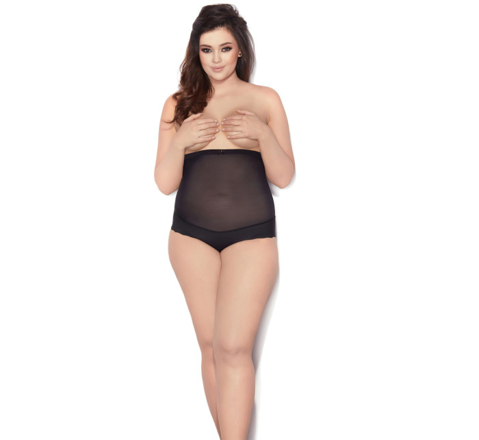 Dámská stahovací tanga Glam string black - MITEX