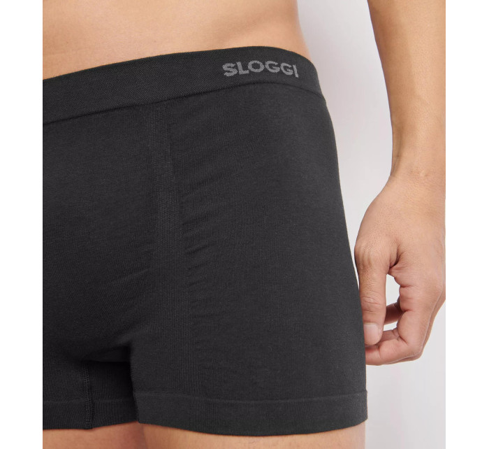 Pánské boxerky GO Smooth Short 2P - BLACK - černé 0004 - SLOGGI