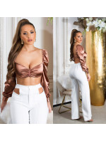 Sexy Koucla Satin Look model 19622683 crop top - Style fashion