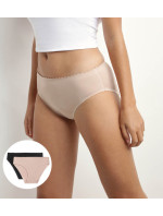 Dámské kalhotky 2 ks DIM BODY TOUCH MIDI BRIEF 2x - DIM - černá