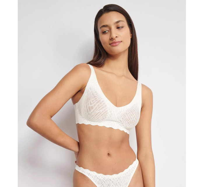 Dámská podprsenka ZERO Feel Bliss Soft bra - WHITE - ecru 00GZ - SLOGGI