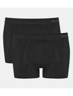 Pánské boxerky GO Smooth Short 2P - BLACK - černé 0004 - SLOGGI