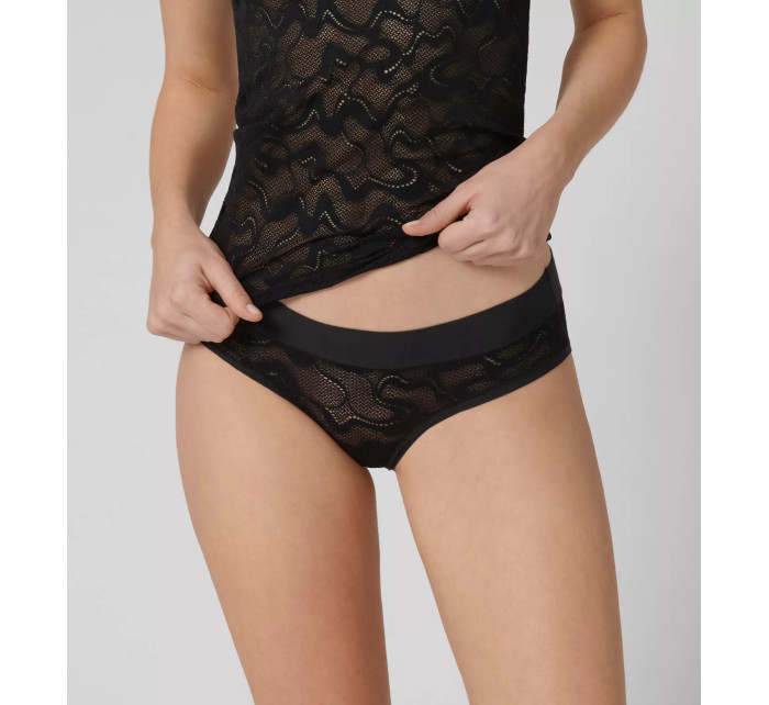 Dámské kalhotky GO Allround Lace Hipster - BLACK - černé 0004 - SLOGGI