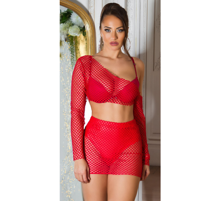 Sexy Koucla 2Piece Set / síťová sukně a top