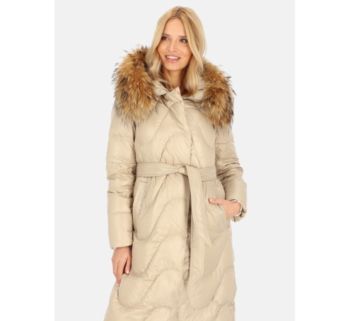 PERSO Coat BLH241005FR Béžová barva