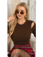 Sexy Crop Jumper with cut model 20753573 - Style fashion