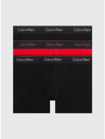 Pánské boxerky 000NB3873A KHZ černo červené - Calvin Klein