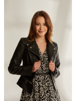 Monnari Bundy Black Imitation Leather Biker Jacket Black