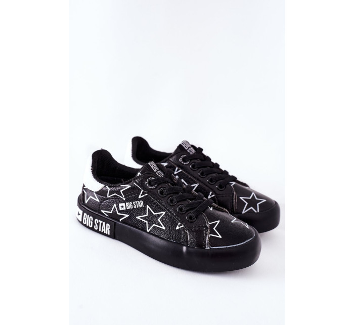 Children's Leather Sneakers BIG STAR II374002 Black