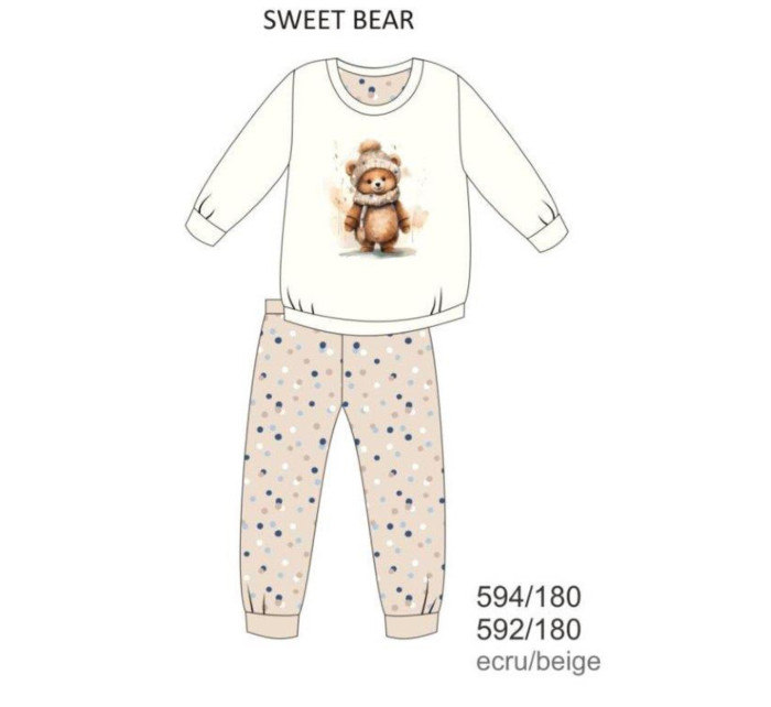 Dívčí pyžamo GIRL YOUNG DR 592/180 SWEET BEAR