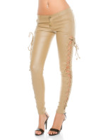 Sexy KouCla leather look trousers with lacing